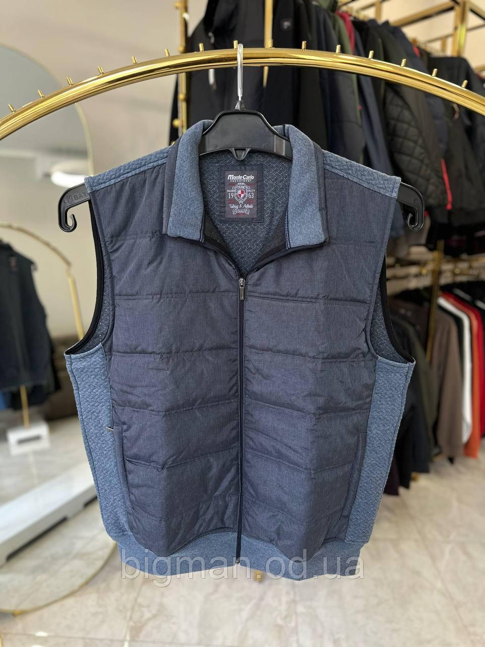Чоловіча жилетка BIGCAMP 0800 батал 4-7XL синя