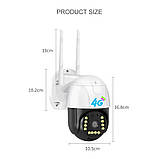 Зовнішня 4G IP-камера відеоспостереження C15X-H-4G, 1080P, 4x Zoom, захист IP66, V380 Pro, 4MP, фото 5