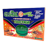 Глобал пастка синя від тарганів та мурах 6 шт