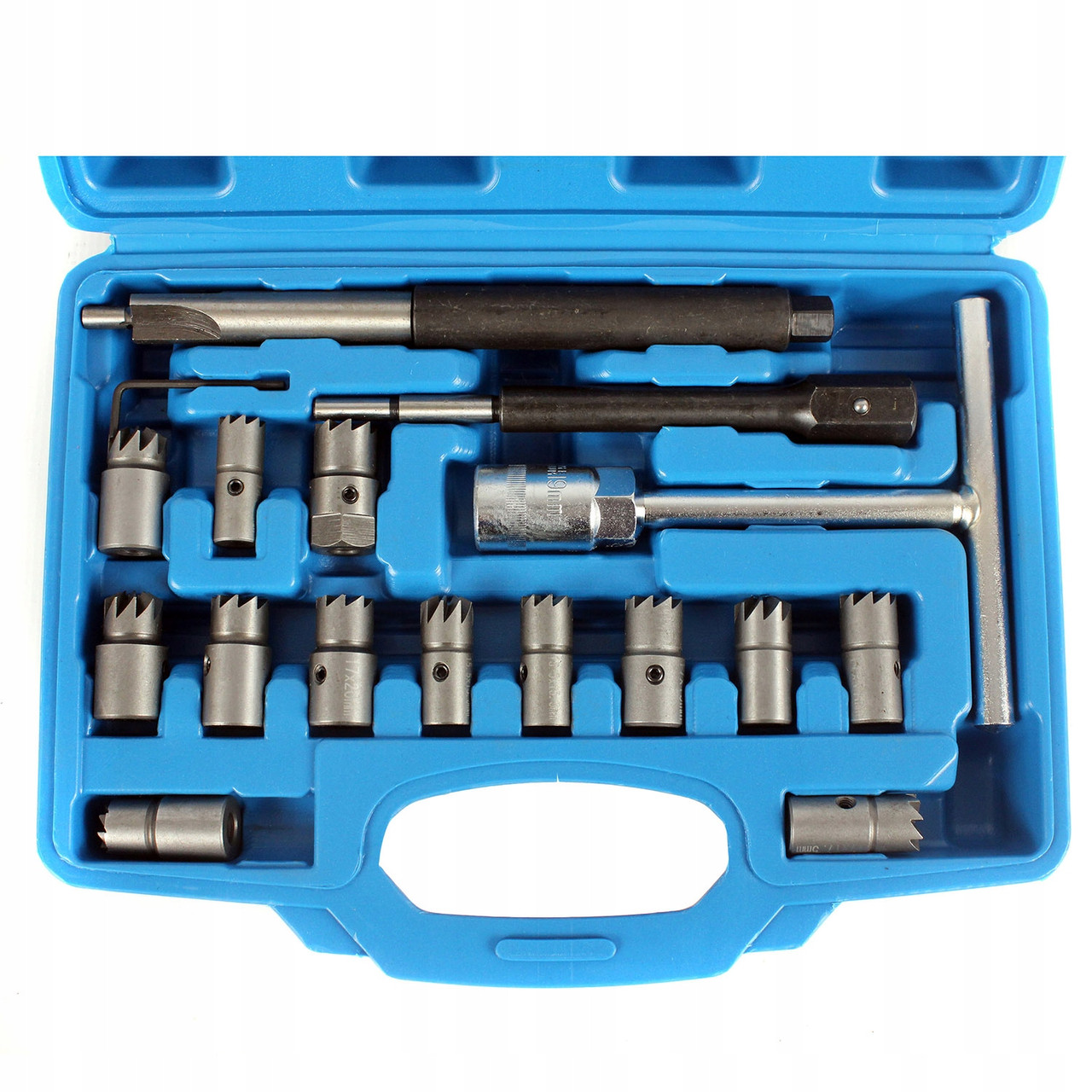 Фрези для гнізд форсунок 17 предметів Silver Tools   S11612