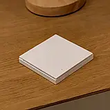 Бездротовий подвійний вимикач світла на дистанційному керуванні Aqara H1 WRS-R02, фото 4