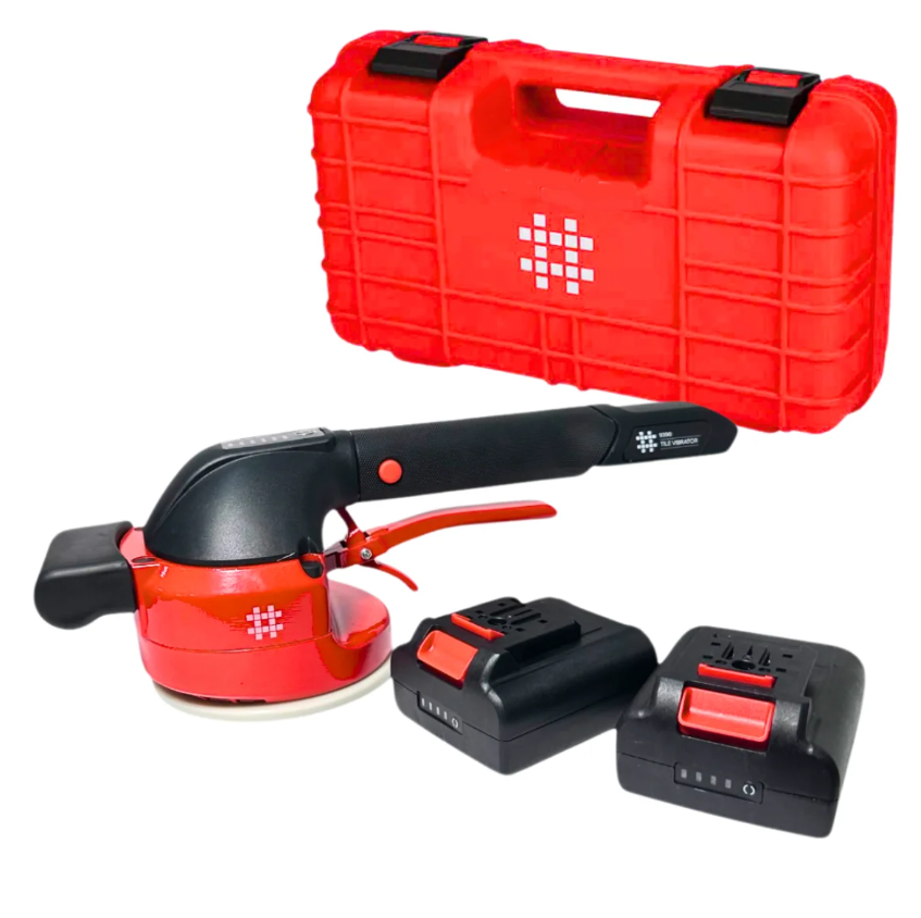 Вакуумна віброприсоска SHIJING 9390 для укладання плитки з двома акб+ КЕЙС, фото 1