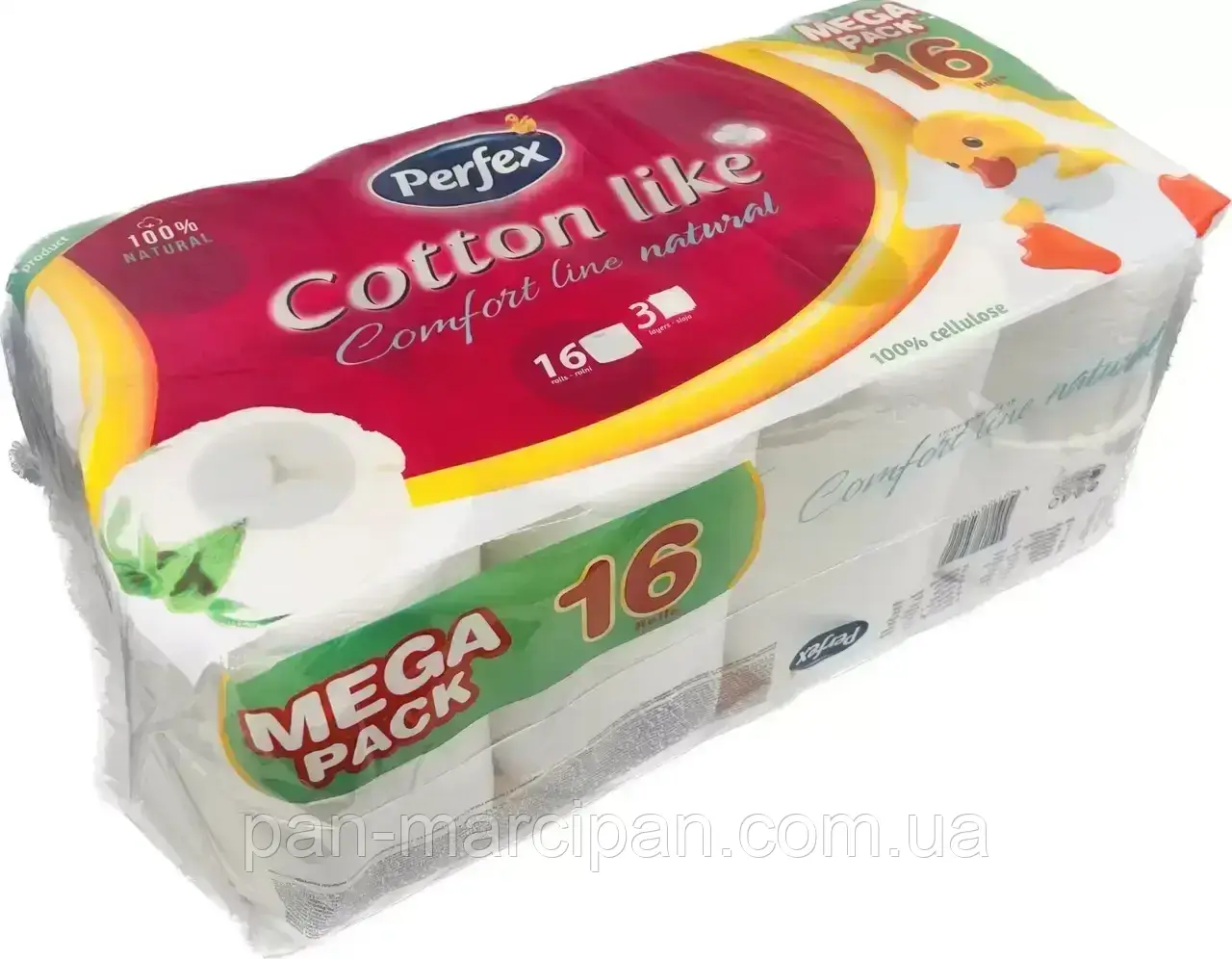 Туалетний папір Perfex Cotton Like 16шт., фото 1