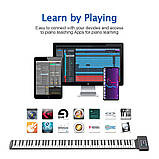 Roll Up Piano на 88 клавіш портативне складане піаніно для навчання гри вдома подорожей і виступів, фото 5