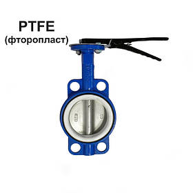 Засувка поворотна PTFE диск нержавійка
