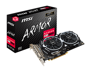 Відеокарта AMD Radeon RX 580 8GB MSI Armor OC (RX 580 ARMOR 8G OC) Б/В