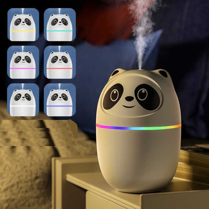 Ультразвуковий зволожувач повітря Panda Mist XS-168 для дітей із підсвіткою Білий