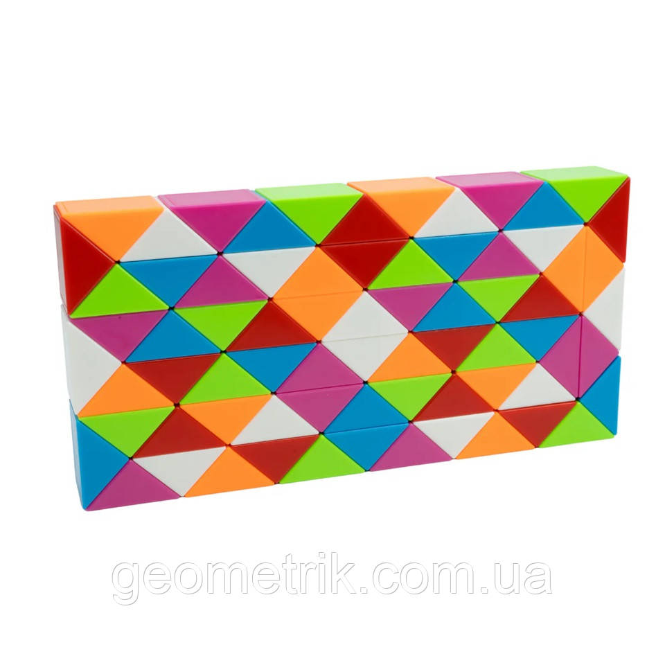 QiYi Rubik's Snake 72 pcs colorful | 126 cm | Змійка Рубіка 72 елементи | різнокольорова | 126 см