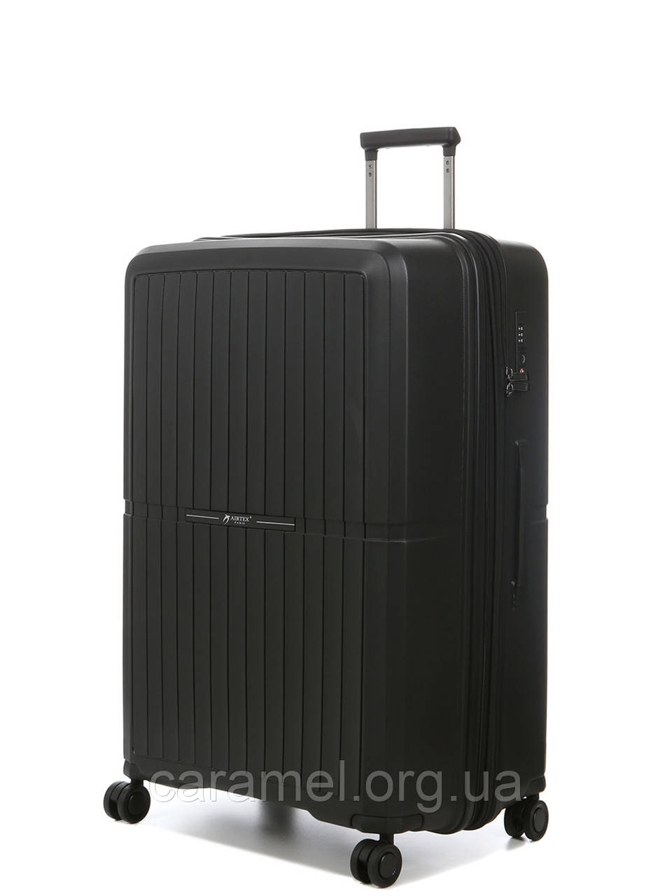 Валіза велика L поліпропілен чорна 76x52x32+5/125л/4.4кг/Airtex 249