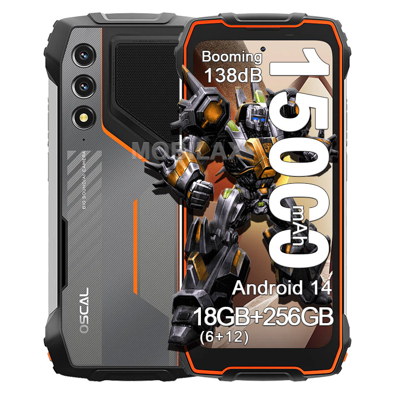 Смартфон протиударний Blackview Oscal Pilot 1 6/256Gb 15000 mAh потужна батарея, фото 1