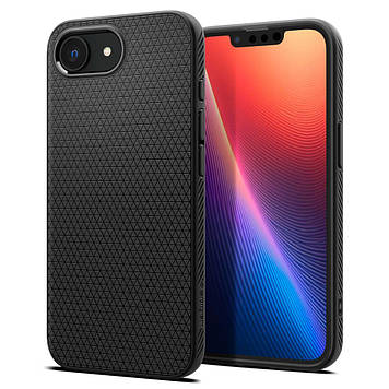 Чохол Spigen для iPhone 16e - Liquid Air, Matte Black (ACS09161)