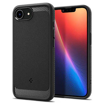 Чохол Spigen для iPhone 16e - Rugged Armor MagFit, Matte Black (ACS09152)
