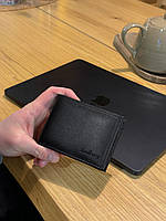 Чорний затискач для купюр Стильний матовий зажим для банкнот 78098, фото 3