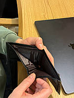 Чорний затискач для купюр Стильний матовий зажим для банкнот 78098, фото 4