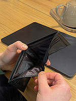 Чорний затискач для купюр Стильний матовий зажим для банкнот 78098, фото 5