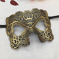 Маска венеціанська one size золотистий