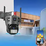 Камера відеоспостереження 4G на 6 магепікселів з 2 об'єктивами SD 39 Чорна, фото 8