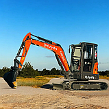 Екскаватор Kubota E3800S з поворотною стрілою (25 к.с., 3810 кг, ковш 0.12 м³) — дизельний гусеничний екскаватор, фото 3