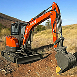 Екскаватор Kubota E3800S з поворотною стрілою (25 к.с., 3810 кг, ковш 0.12 м³) — дизельний гусеничний екскаватор, фото 6