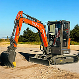 Екскаватор Kubota E3800S з поворотною стрілою (25 к.с., 3810 кг, ковш 0.12 м³) — дизельний гусеничний екскаватор, фото 7