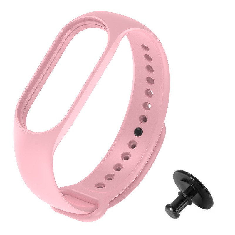 Ремінець Prime для Xiaomi Mi Band 3, Mi Band 4 з металевою кнопкою, Lilac
