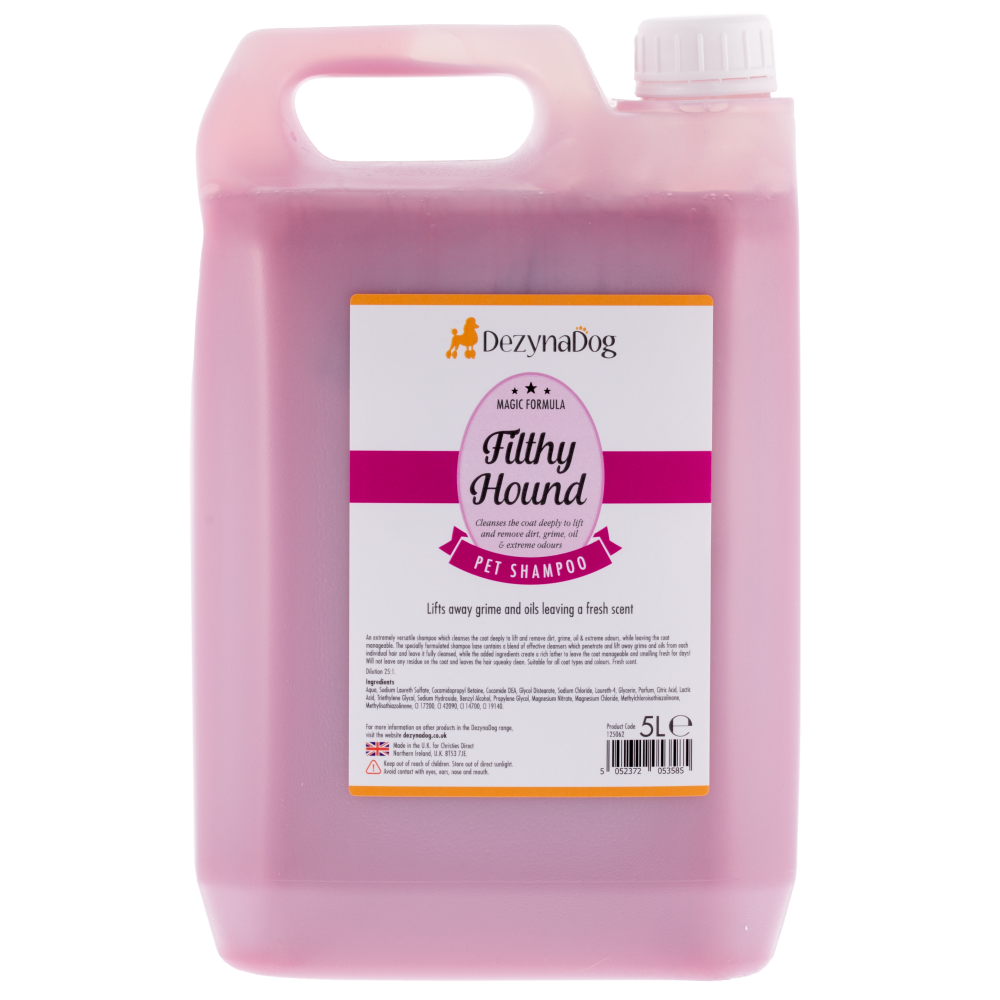 Шампунь для глибокої очистки брудної шерсті собак Dezynadog Filthy Hound Deep Clean 5 л