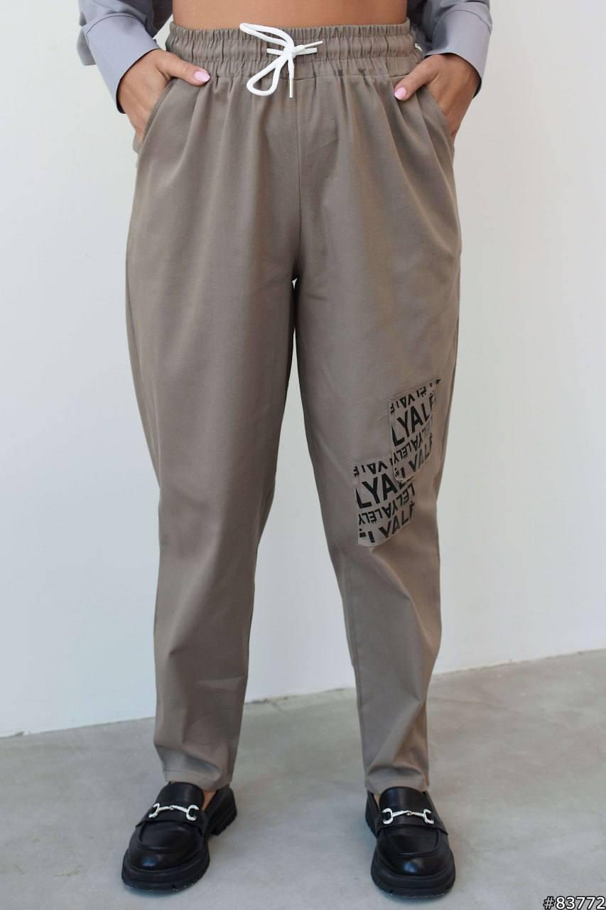 Р. 48-58 Стильні жіночі джинси baggy (код 351) великих розмірів