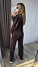 Велюровий спортивний жіночий костюм на молнії зі стрілками р.42-60 SPRING ЧОРНИЙ 769, фото 7