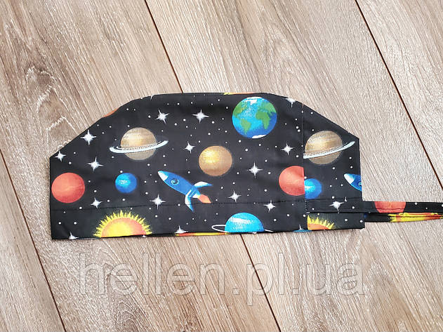 Принтована медична шапочка "Космос", фото 1
