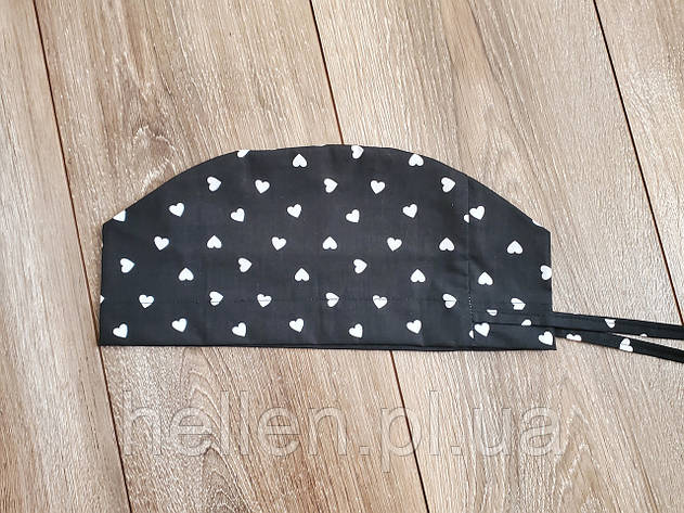 Принтована медична шапочка "Сердечки", фото 1