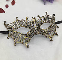 Маска для маскараду one size золотистий