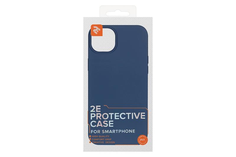 Чохол для смартфона 2Е Basic для iPhone 14 Max, Liquid Silicone, синій світлий, фото 1