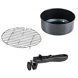 Аерофритниця сенсорна ZP-140 з функцією обертання Smart аерогриль 10л з таймером і знімною чашею 4000W, фото 5