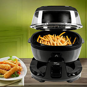 Аерофритниця сенсорна ZP-140 з функцією обертання Smart аерогриль 10л з таймером і знімною чашею 4000W