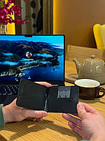 Чорний затискач для купюр Стильний глянцевий зажим для банкнот 15597, фото 3