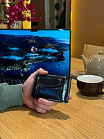 Чорний затискач для купюр Стильний глянцевий зажим для банкнот 15597, фото 4