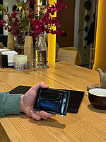 Чорний затискач для купюр Стильний глянцевий зажим для банкнот 15597, фото 5