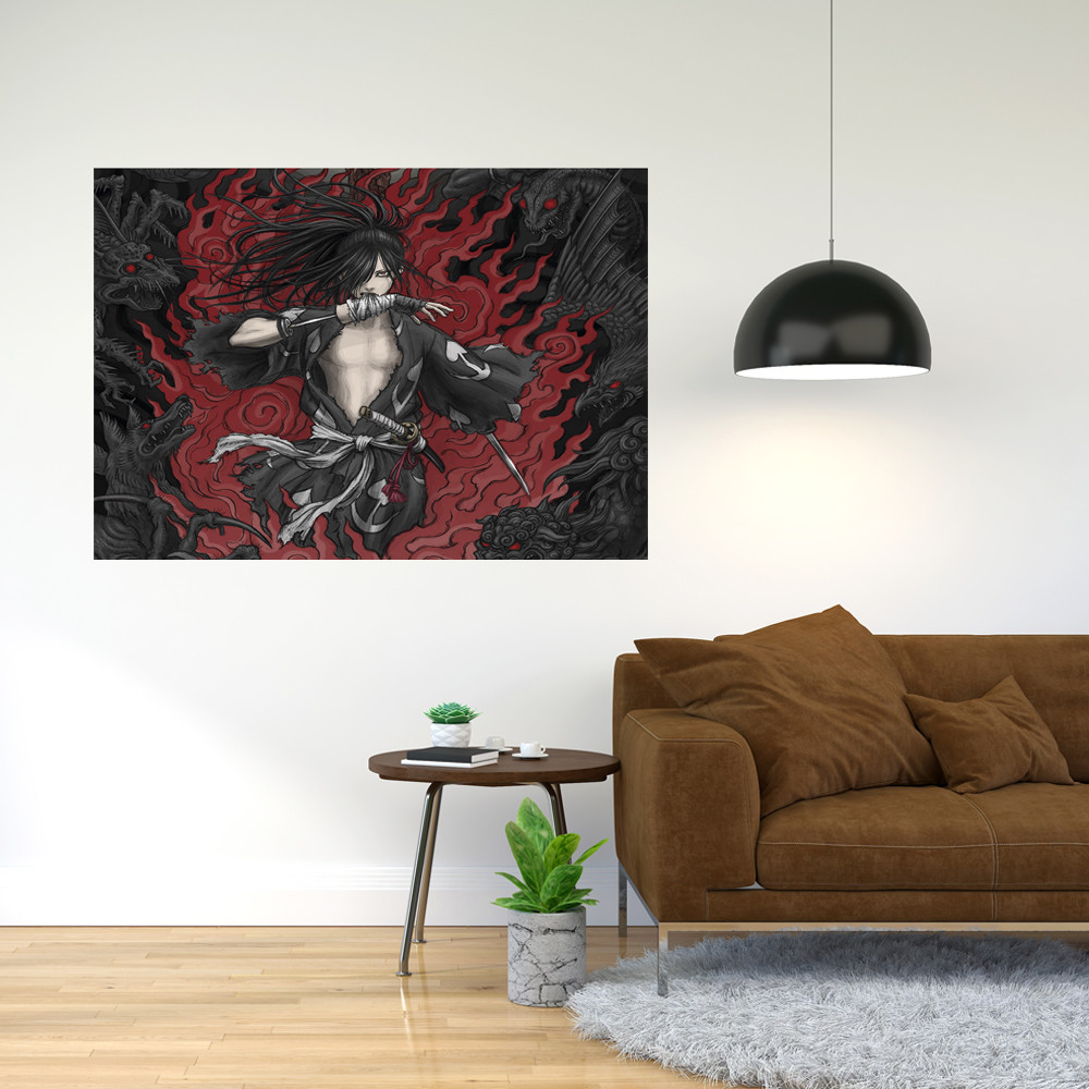 Плакат-постер з принтом Dororo — Дороро (японська манга аніме телесеріал) 12 A4, фото 1