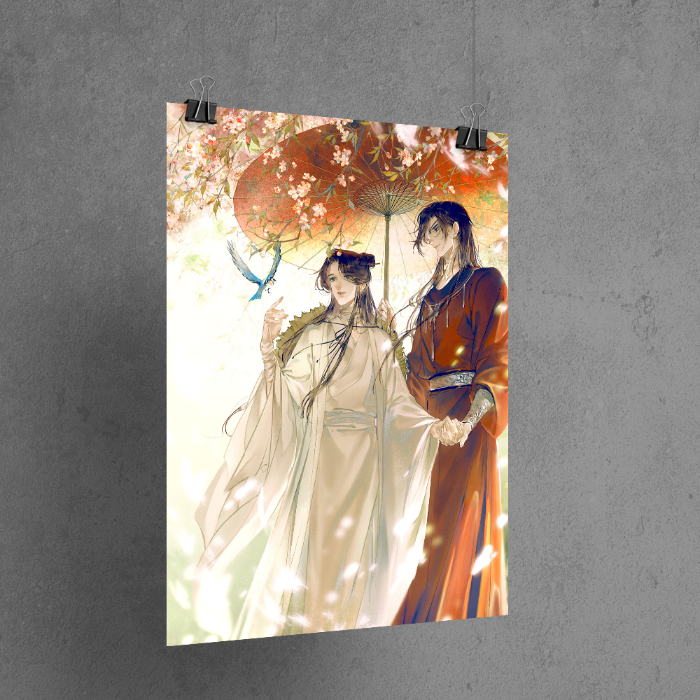 Плакат-постер з оригінальним аніме принтом "Благословення небожителів" 1