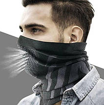 Зимовий термо баф, спортивний шарф на шию, фото 3