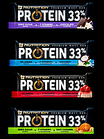 Go On Nutrition Protein Bar 33% 25х50g Мікс Смаків протеїнові батончики без додавання цукру