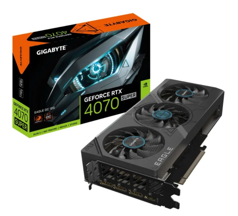 Відеокарта Gigabyte GeForce RTX 4070 SUPER EAGLE OC 12GB GDDR6X (GV-N407SEAGLE OC-12GD)