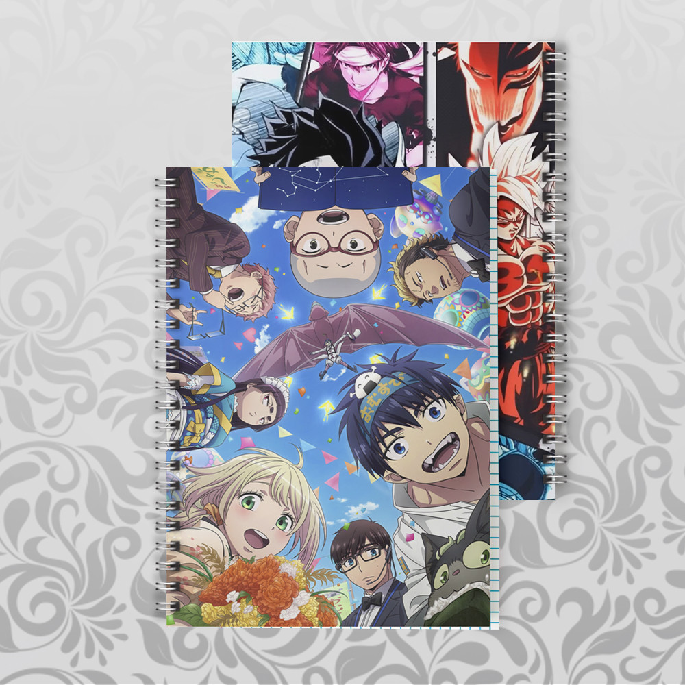 Зошит А5 48 арк. на пружині у клітинку 60 гр.м² Blue Exorcist / Блакитний Екзорцист