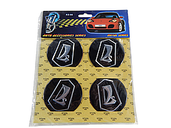 Емблема ковпака колеса ВАЗ LADA (наклейки силіконові 4шт) d=60мм