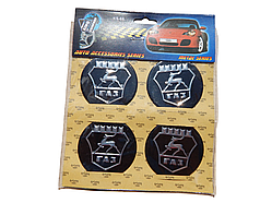 Емблема ковпака колеса Газель Волга Соболь ГАЗ (наклейки силіконові 4шт) d=60мм