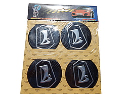 Емблема ковпака колеса ВАЗ LADA (наклейки силіконові 4шт) d=89мм