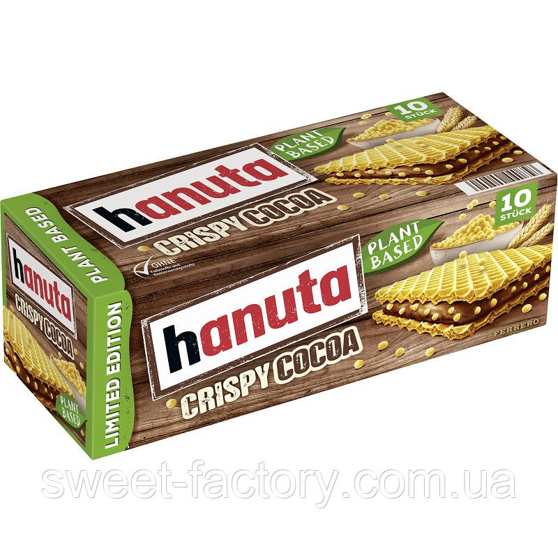 Вафлі Hanuta Crispy Cocoa Plant Based 10s 220g, фото 1