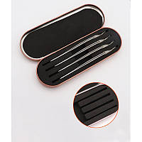 Металевий чохол для пінцетів сріблястий