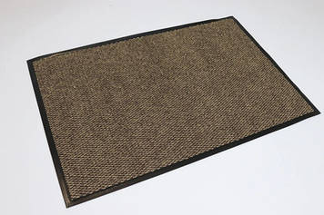 Килимок 60х40 см вологопоглинаючий на гумовій основі коричневий