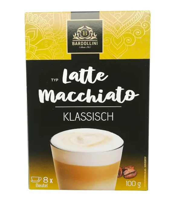 Розчинний напій Bardollini Latte Macchiato класичний 100 грамів